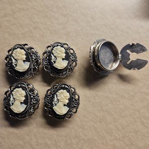 Vintage style button covers